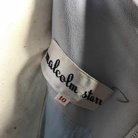 Vintage Malcolm Starr Silk Beaded Wiggle Dress - Picture 5 of 5